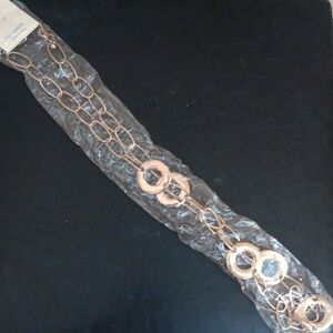 Gold colored chain belt